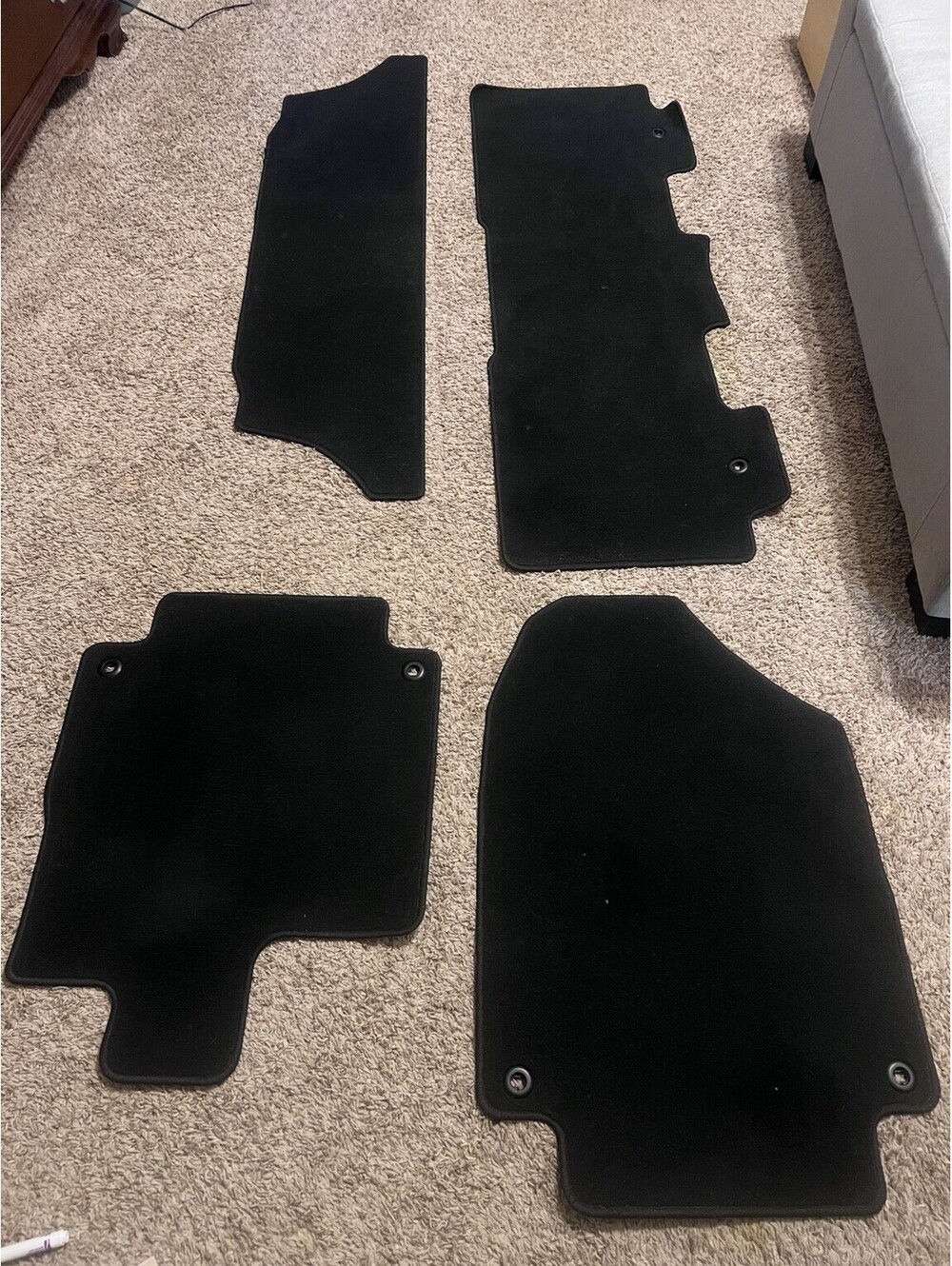 2018-2020 Honda Odyssey OEM Black Carpet Floor Mats 4 Piece Set Genuine